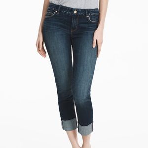 WHBM slim crop jeans